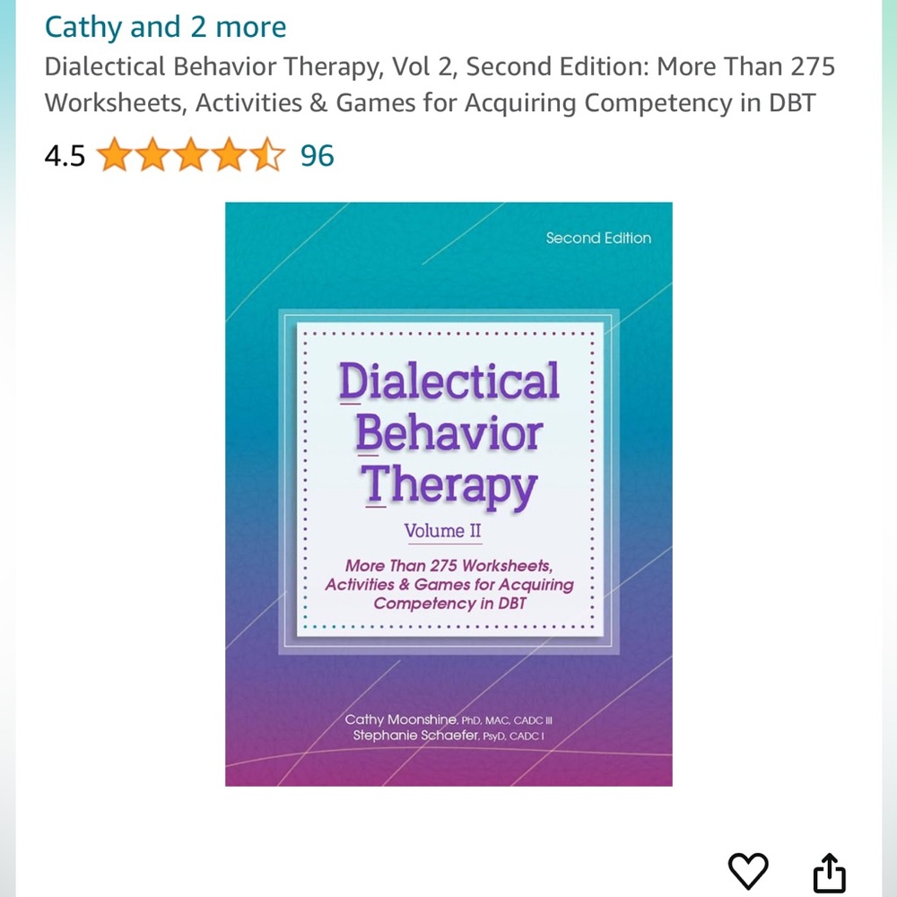 Dialectical Behavior Therapy (DBT) Volume 2 Book - Spiral Booking End
